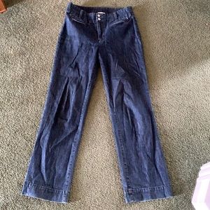 VINTAGE Laura Ashley high wasted wide legged jeans